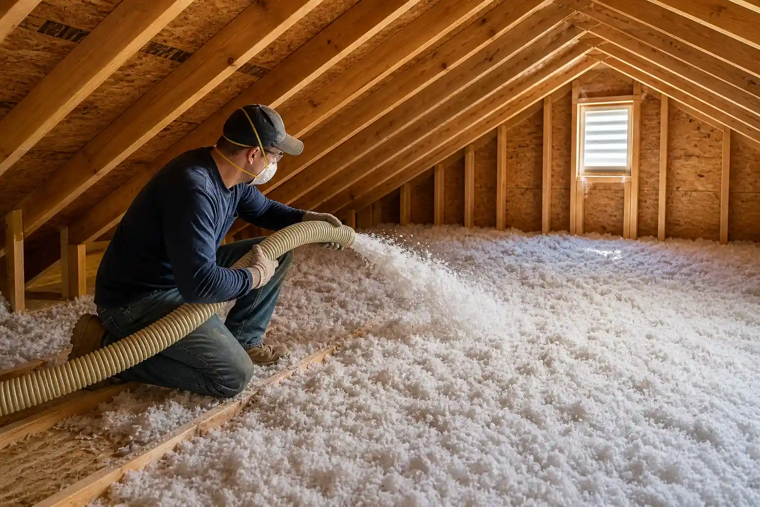 Whole house insulation installation for a Virginia Beach home